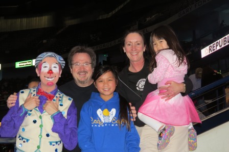 Family pic with Chris at the circus